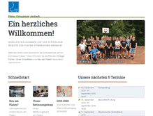 Tablet Screenshot of platen-gymnasium.de